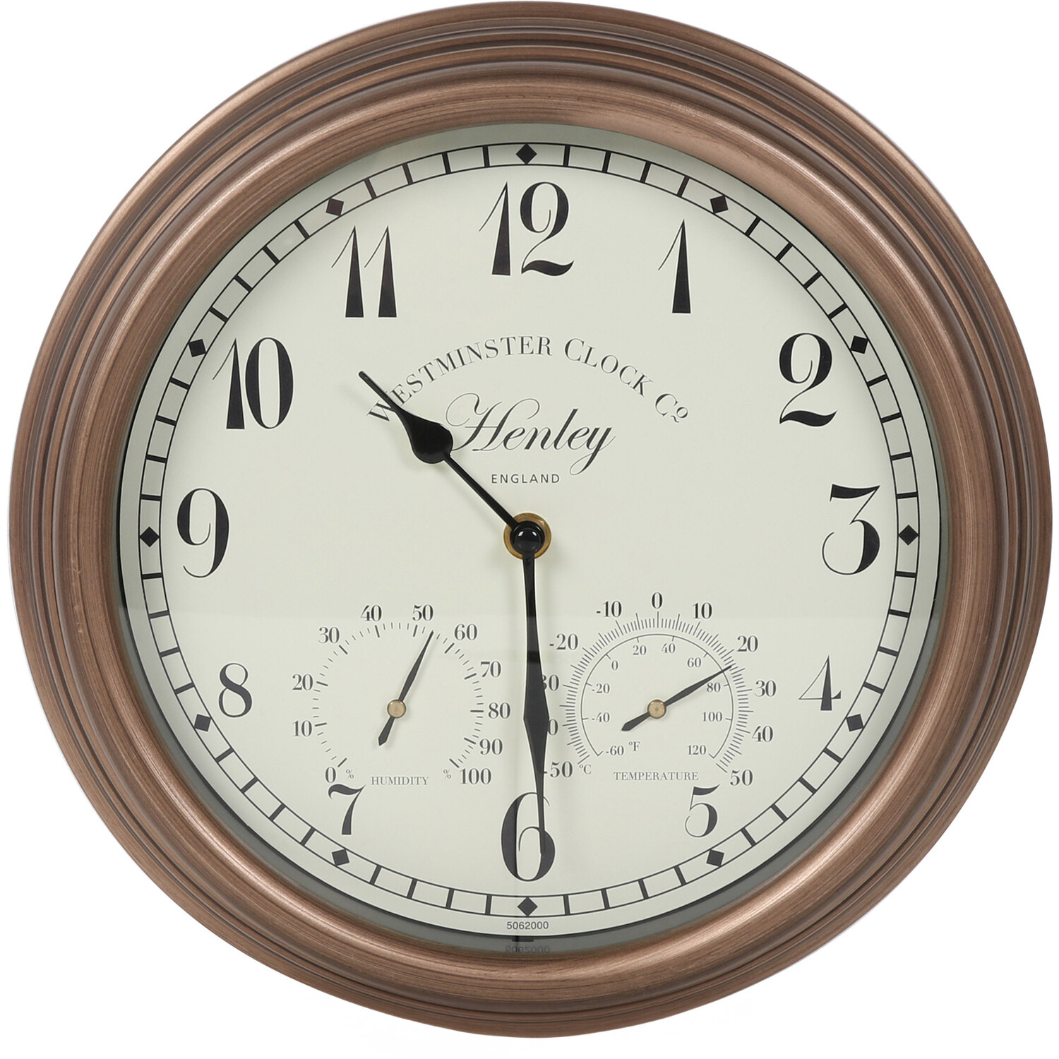 Henley Wall Clock and Thermometer Image 2