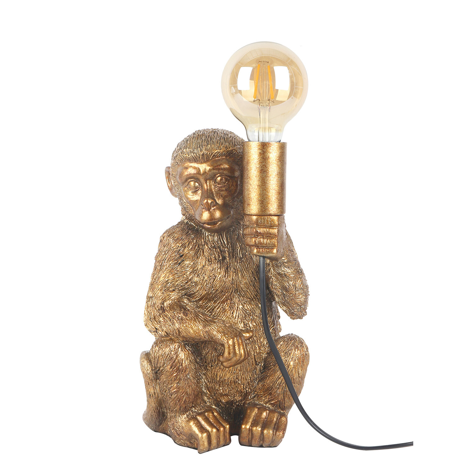 Monkey Bulb Table Lamp - Bronze Image 1