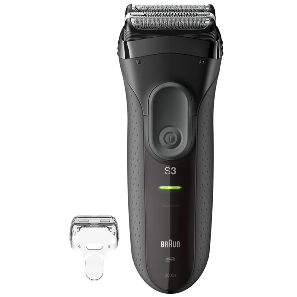 Braun Series 3 Plus 3000S Grey Dry Electric Shaver Image 2