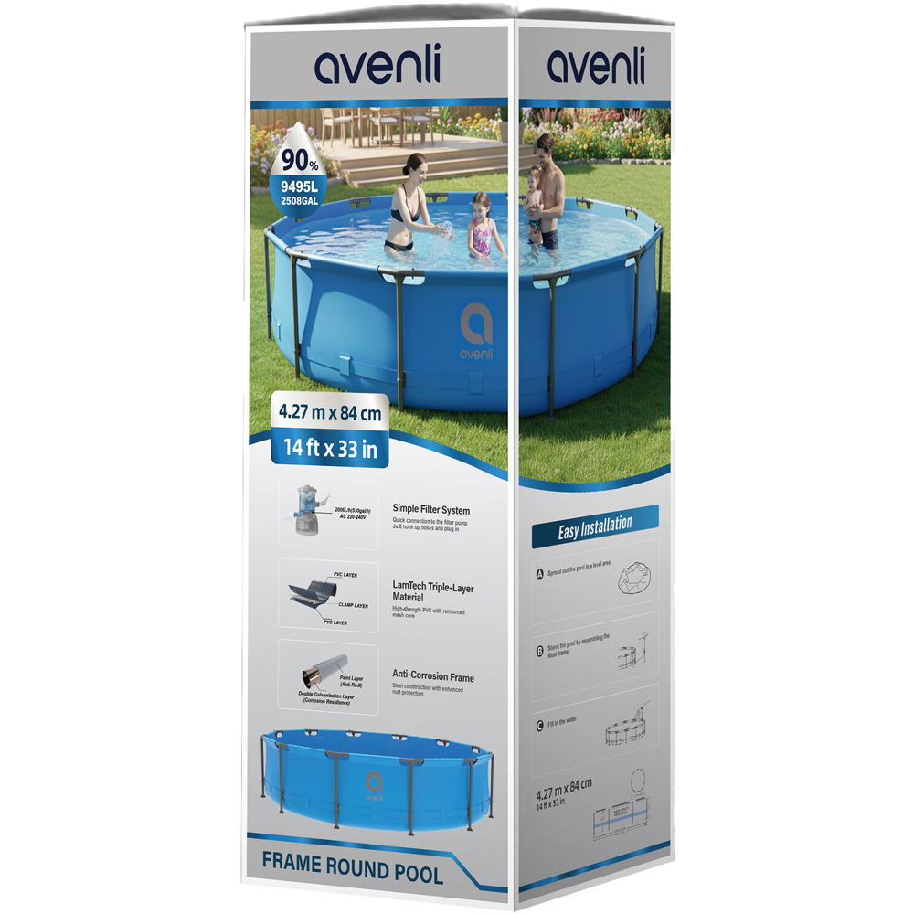 Frame Round Pool Set Blue Image 3