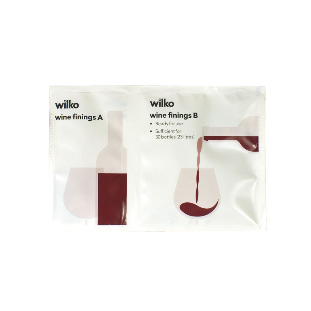 Wilko Wine Finings A and B 65g Image