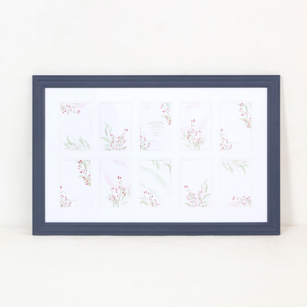 Vienne Vintage Blue Collage Frame Image 3