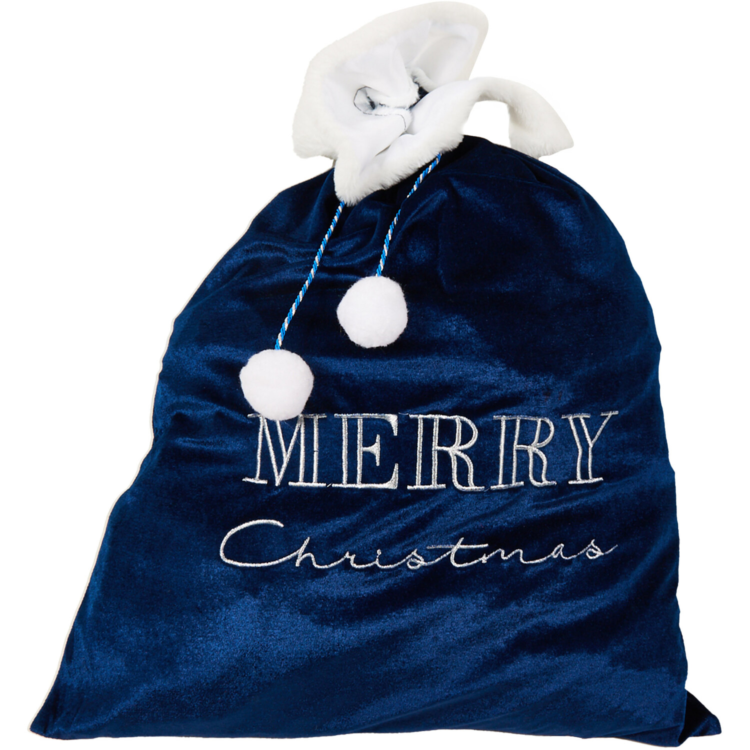 Velvet Xmas Sack with Embroidery Image 4