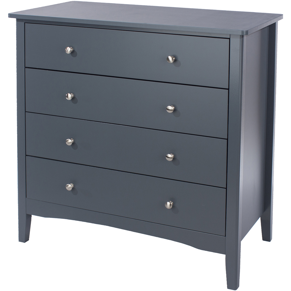 Como 4 Drawer Midnight Blue Chest of Drawers Image 3