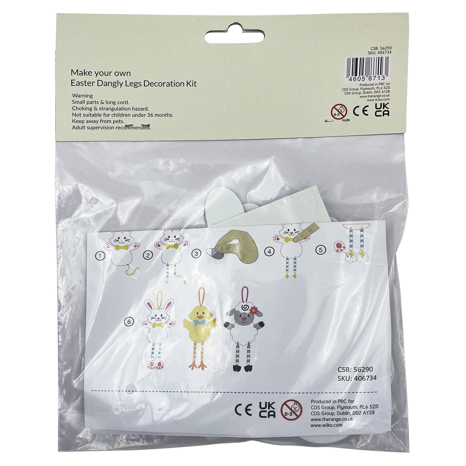Easter Dangly Legs Decoration Kit - Multicolour Image 2