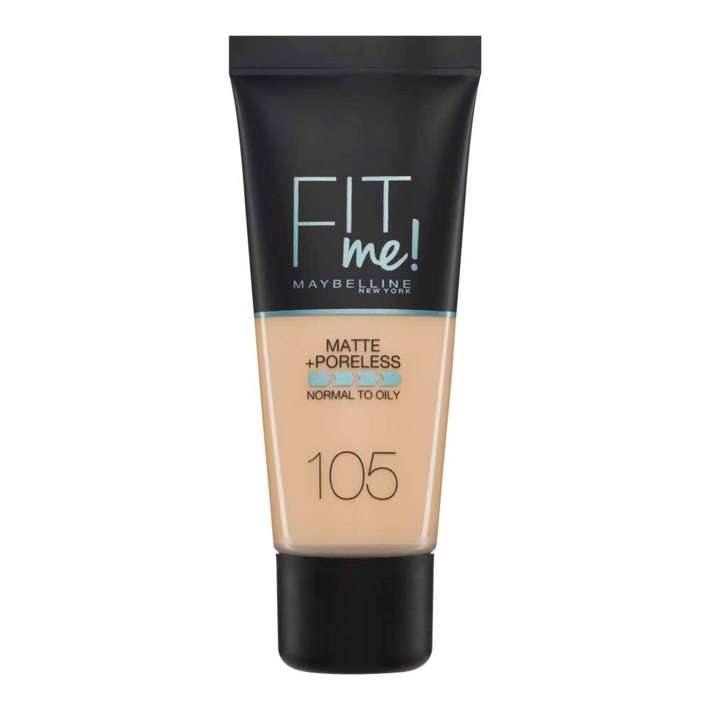 Maybelline Fit Me! Matte and Poreless Foundation Natural Ivory 105 30ml Image 1