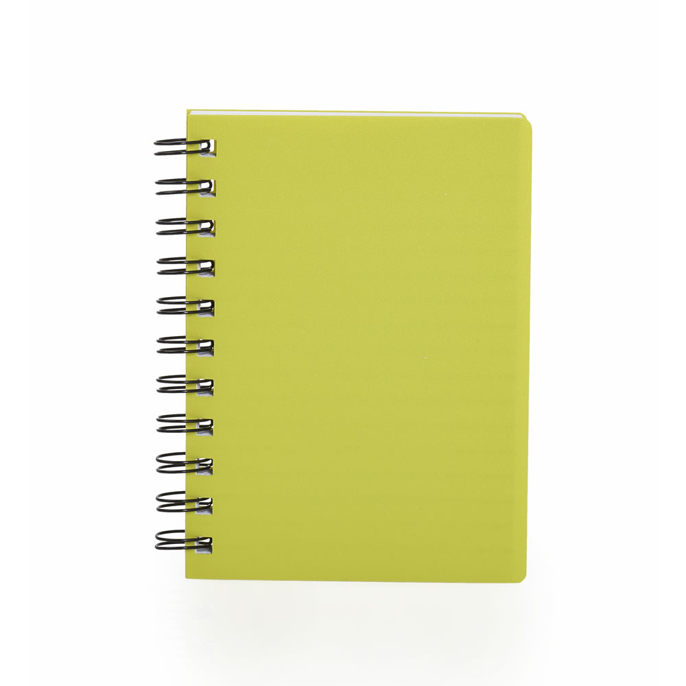 Wilko Notebook PP Cover Blue A6 Image 1
