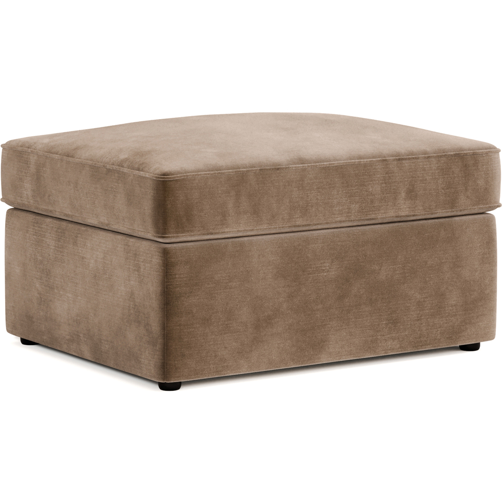 Jay-Be Cedar Luxe Velvet Fold-Out Footstool Bed with Comfort Mattress Image 2