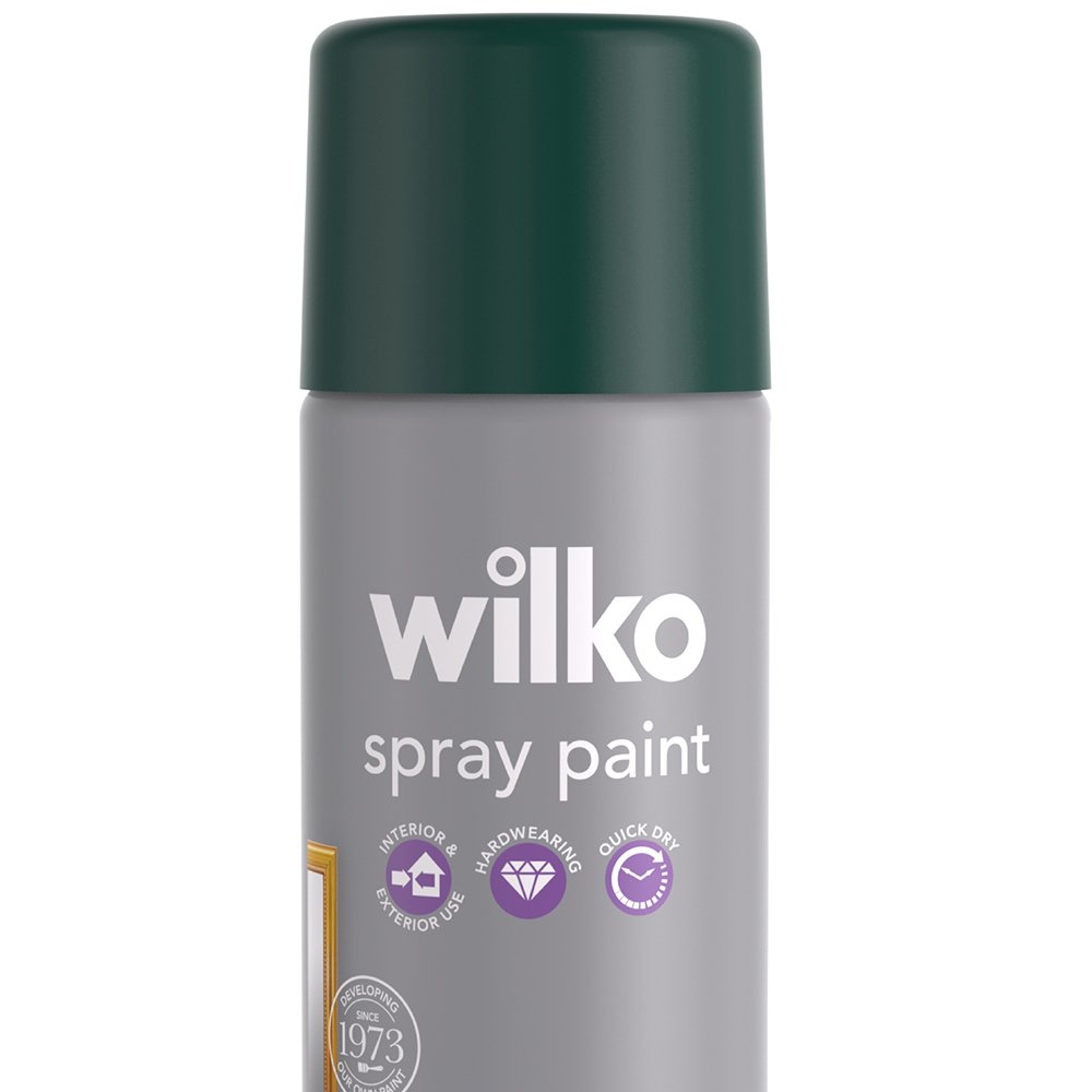 Wilko Dark Ivy Satin Spray Paint 400ml Image 2