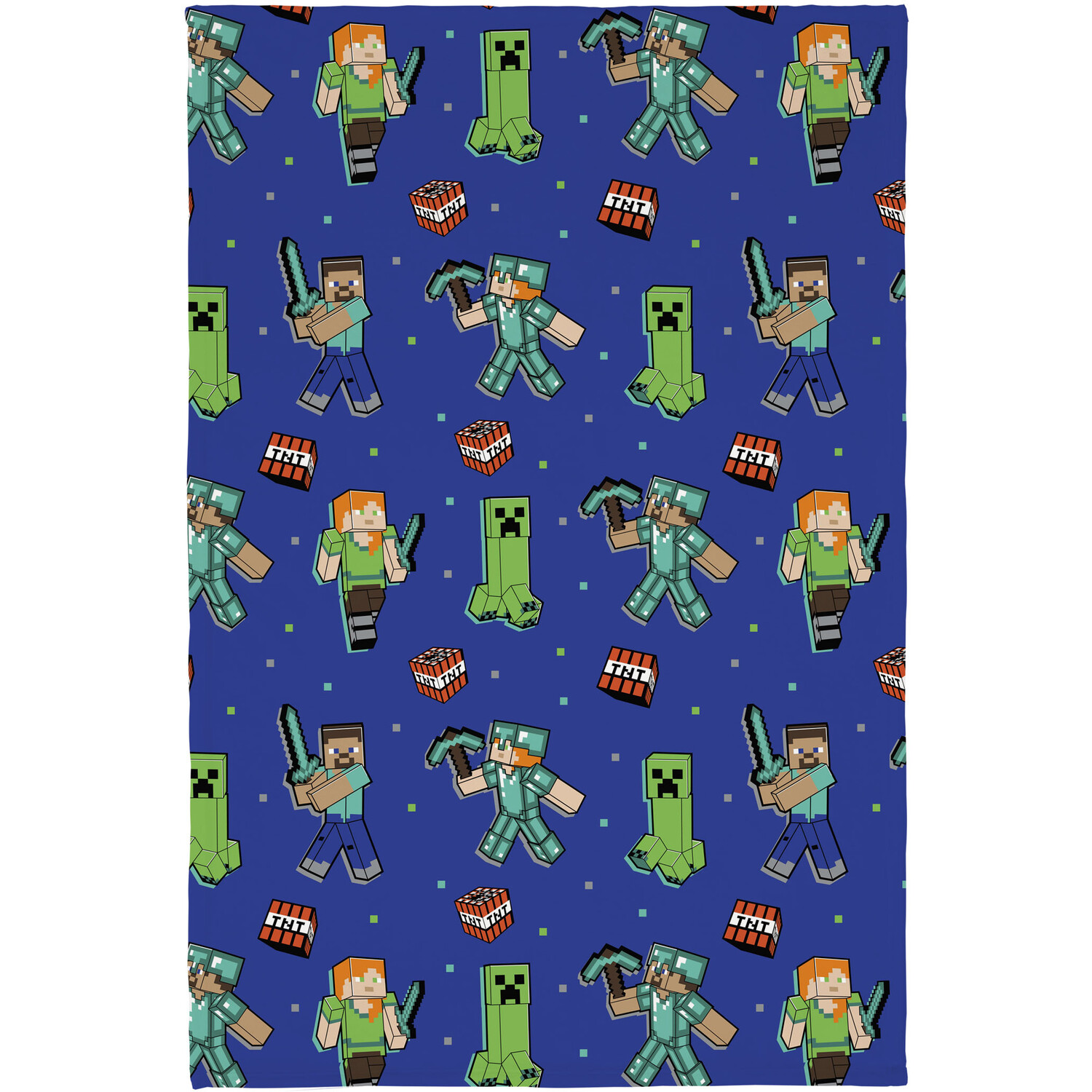Minecraft Set to Win Blanket Blue Image 2