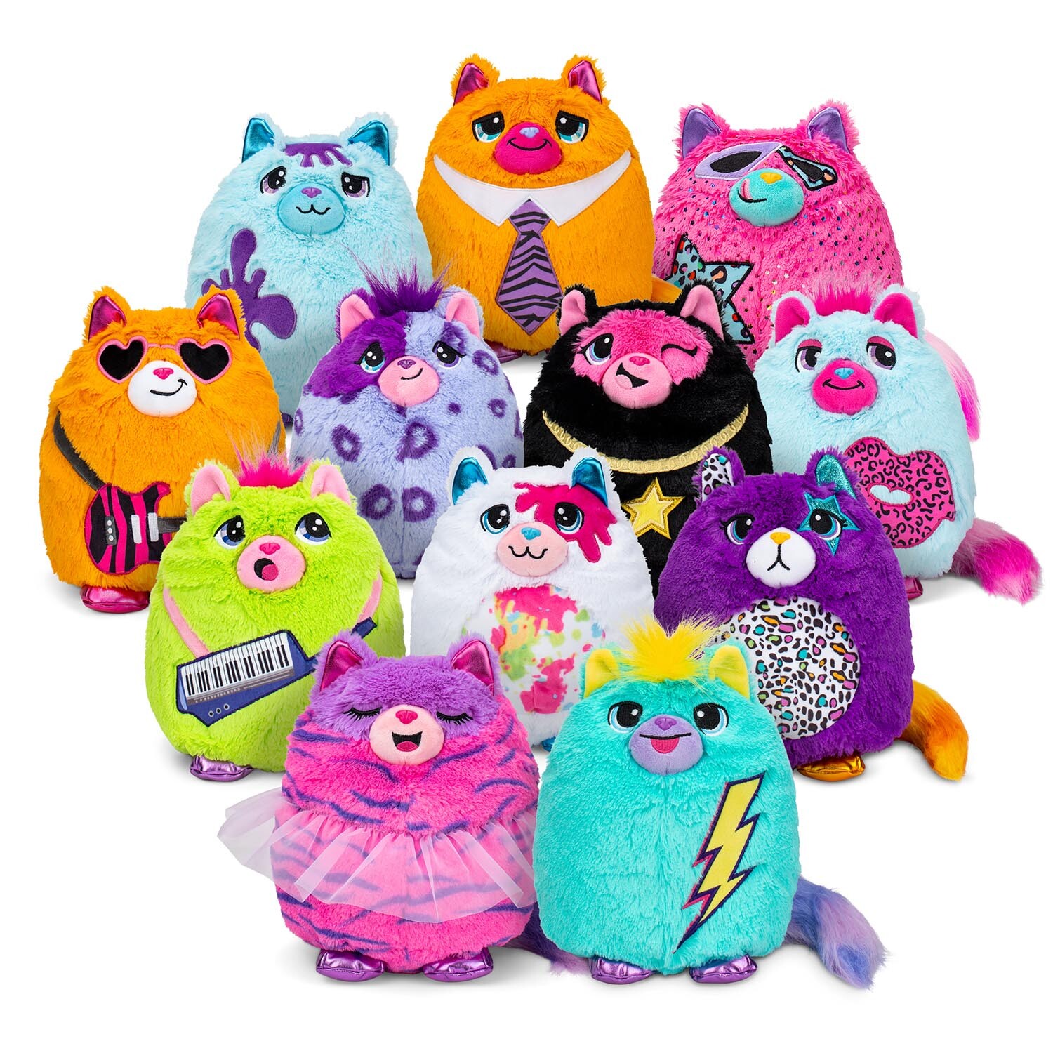 Single Misfittens Cat Soft Toy in Assorted styles Image 1