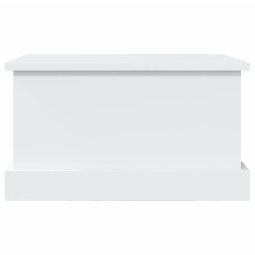 vidaXL White Storage Box with Lift Top Lid Image 6
