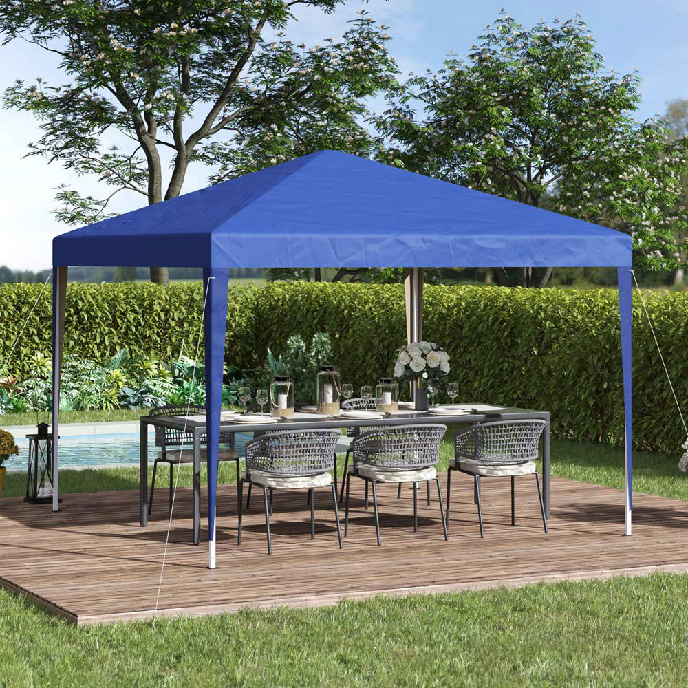 Outsunny 3 x 3m Blue Marquee Pop-Up Gazebo Image 1