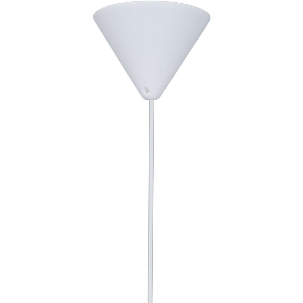 Nordlux Sadie Light Brown Opal Glass Dome Rippled Pendant Light Image 7