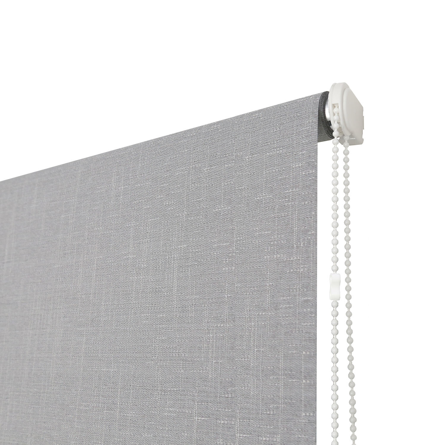 Textured Linen Blackout Blind Silver 180cm Image 3