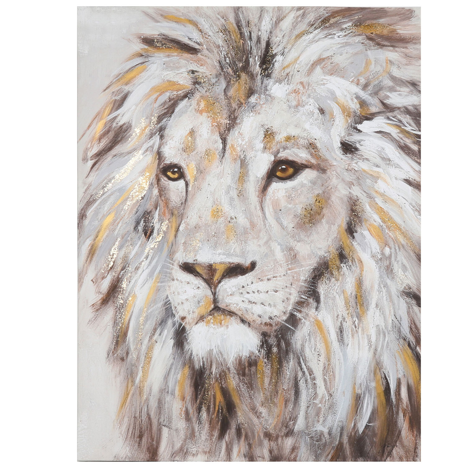 Majestic Lion Canvas 100 x 76cm Image