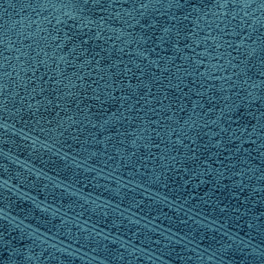 Wilko Dark Teal Face Cloths 2 pack Wilko