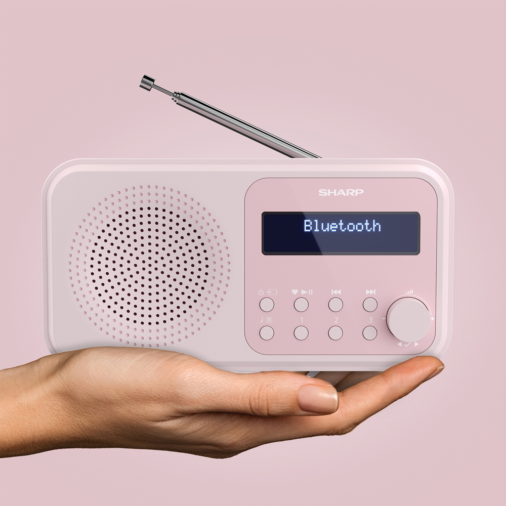 Sharp Tokyo Blossom Pink Portable Digital Radio Image 5