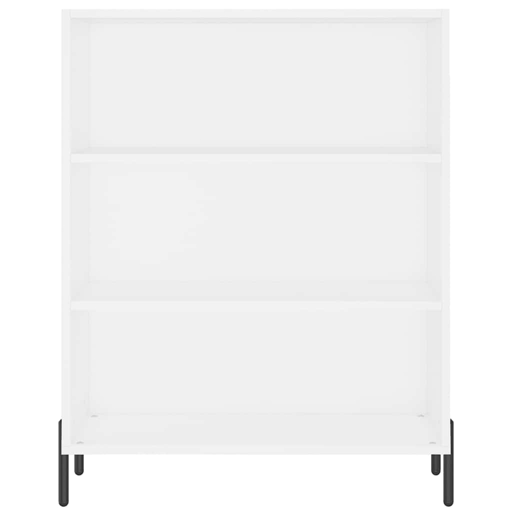 vidaXL 2 Glass Door 3 Shelf White Highboard Image 8