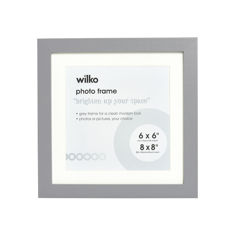 Wilko Grey Photo Frame 8 x 8in Wilko