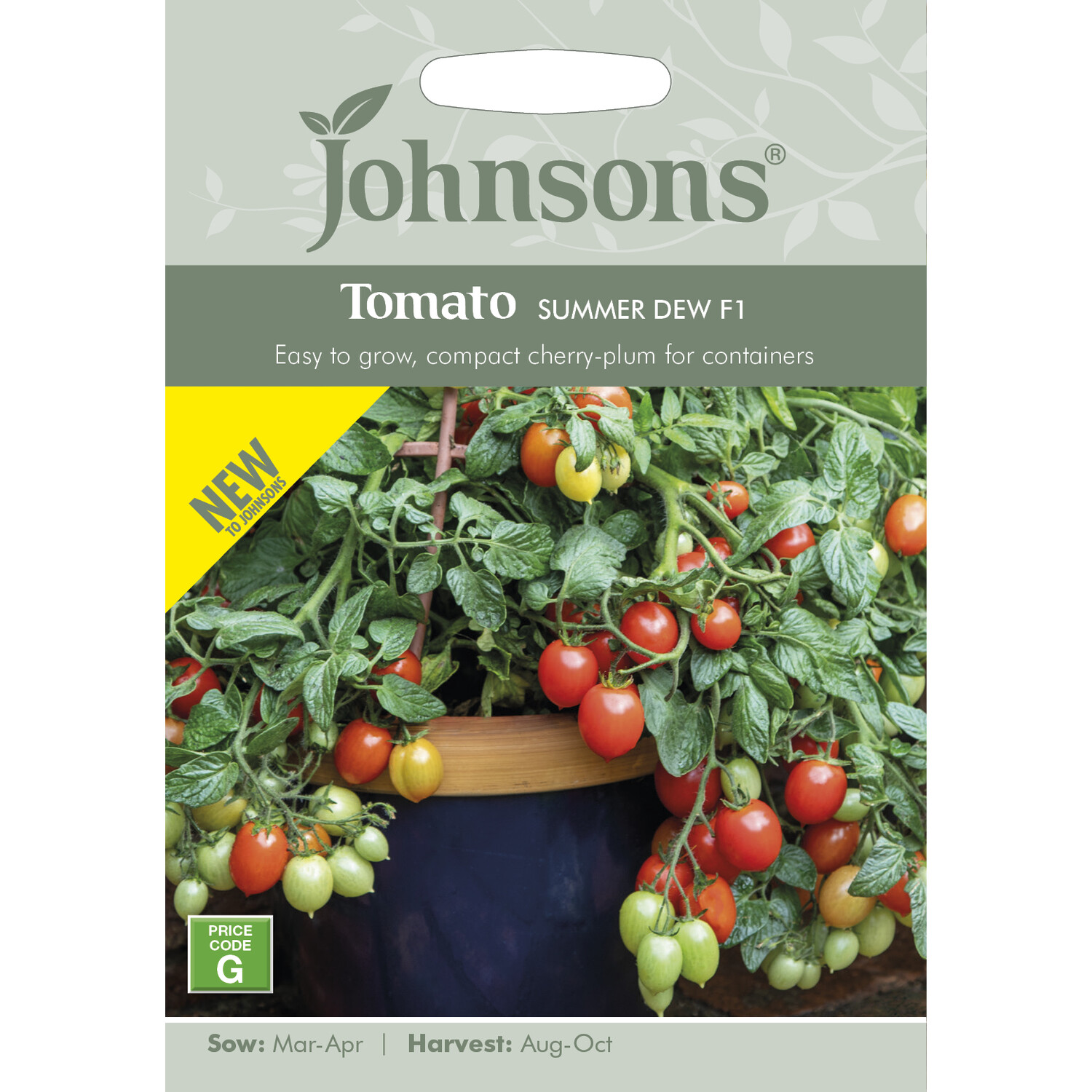 Johnsons Tomato Summer Dew F1 Seeds - Red Image 1