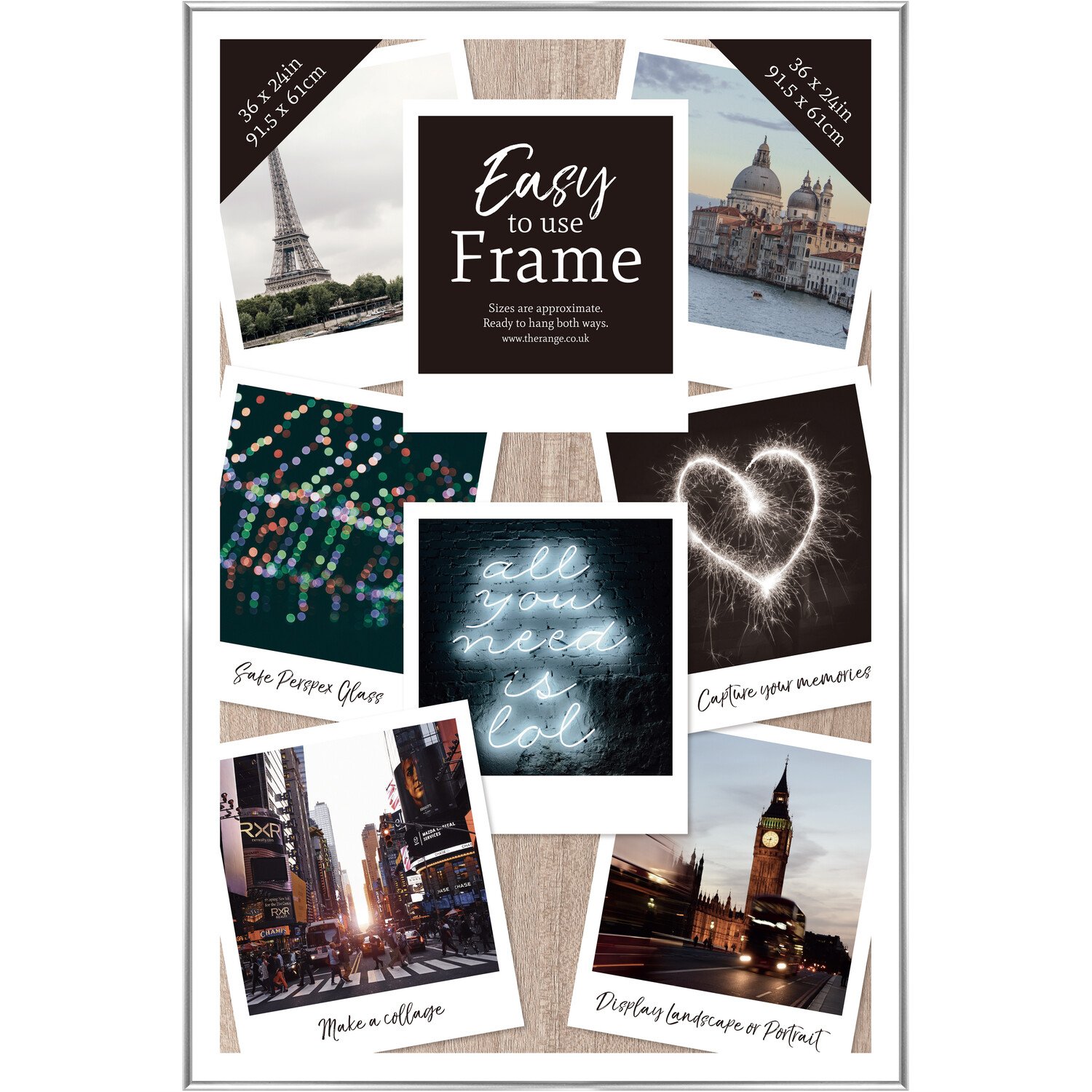 Easy Poster Frame - Silver / 36x24in Image 2