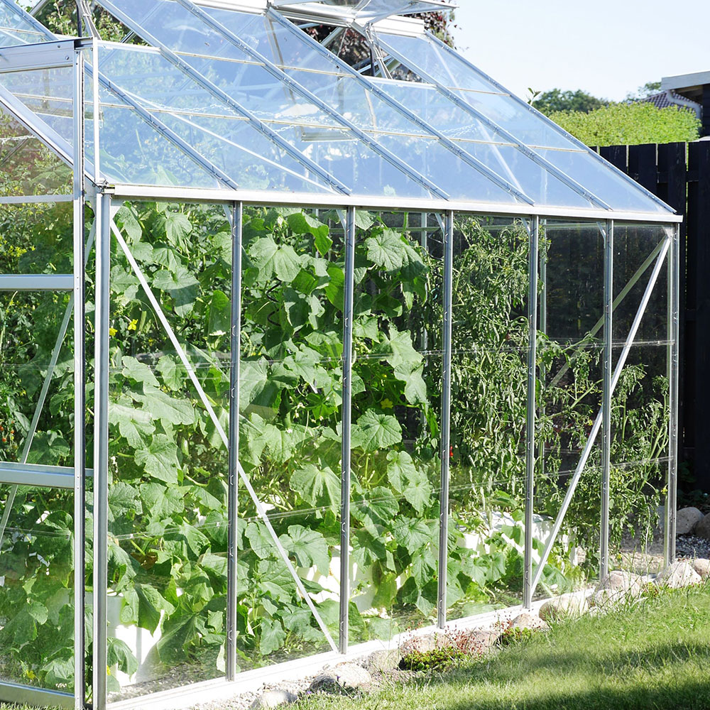 Vitavia Jupiter 9900 Anodised Aluminium Horticultural Glass 8 x 12ft Greenhouse Image 4