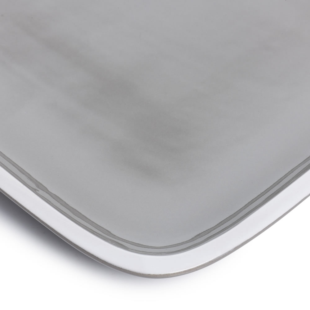 Wilko Taupe Ceramic Square Side Plate Image 2