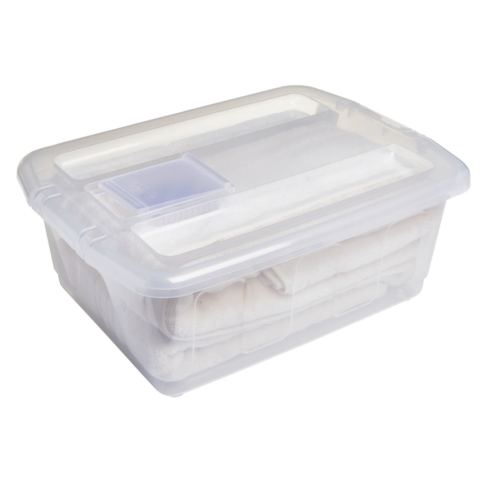 Wilko Storage Box with Pot Pourri Compartment 18L Image 1
