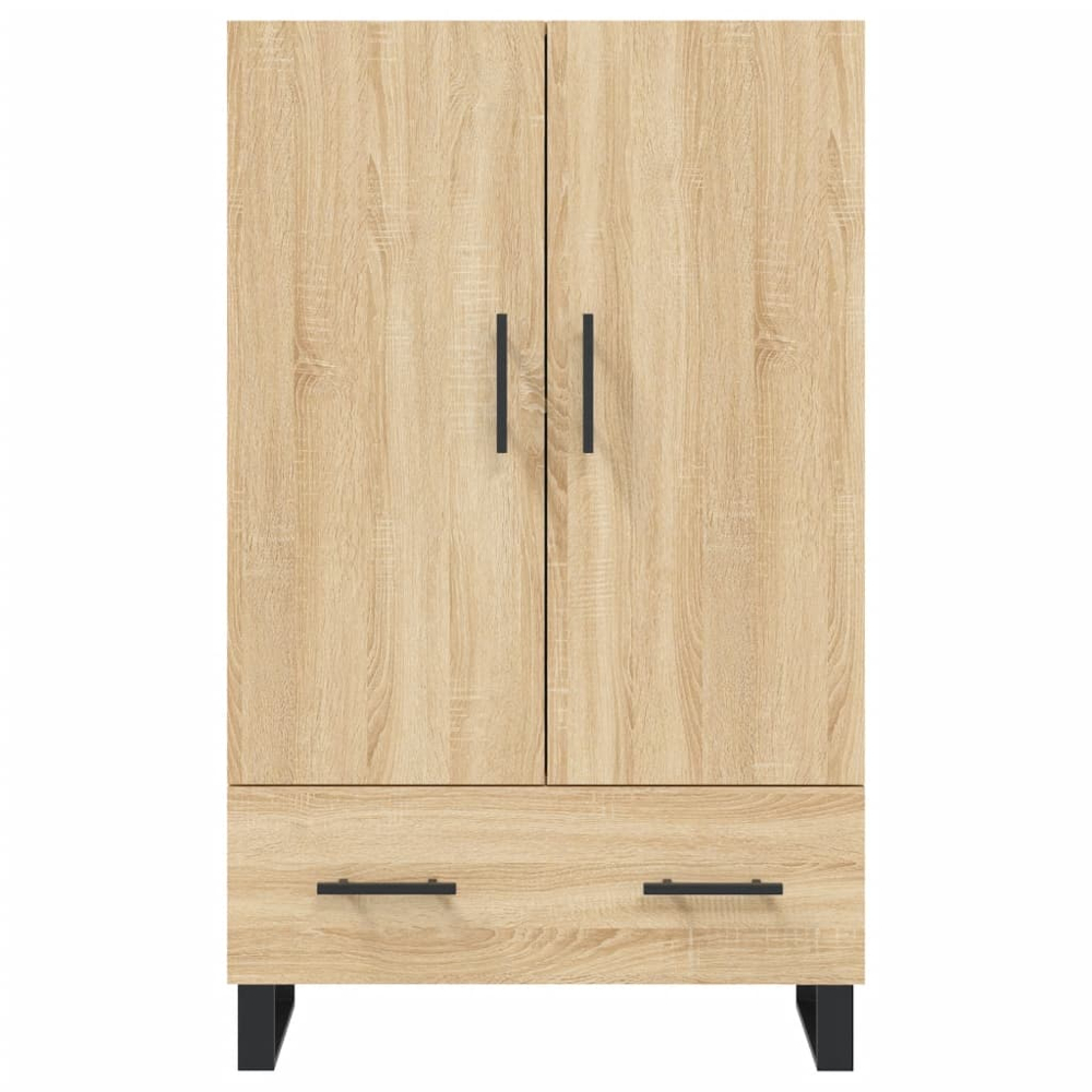 vidaXL 2 Door Single Drawer Sonoma Oak Highboard Image 6