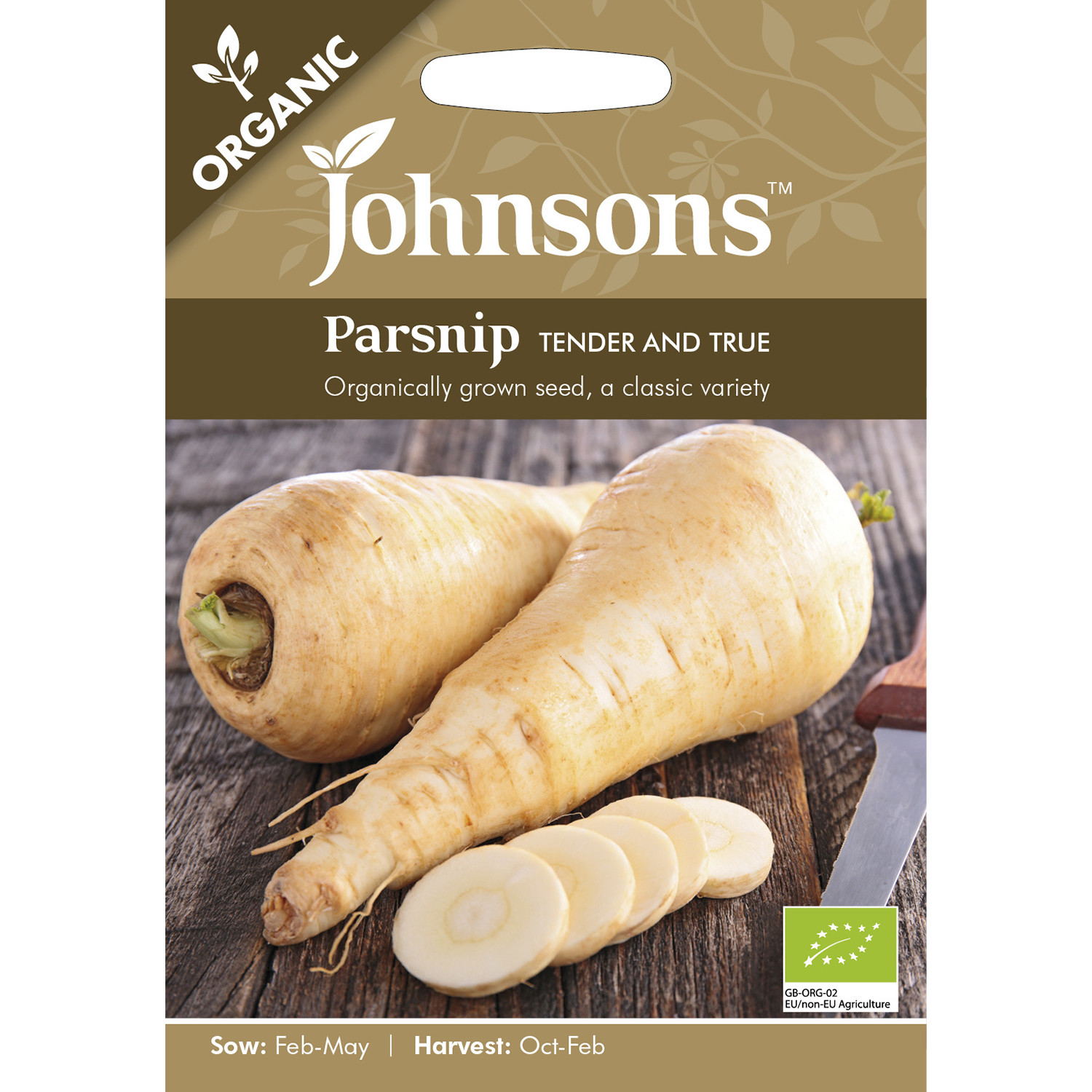 Johnsons Organic Tender and True Parsnip Seeds Image 2
