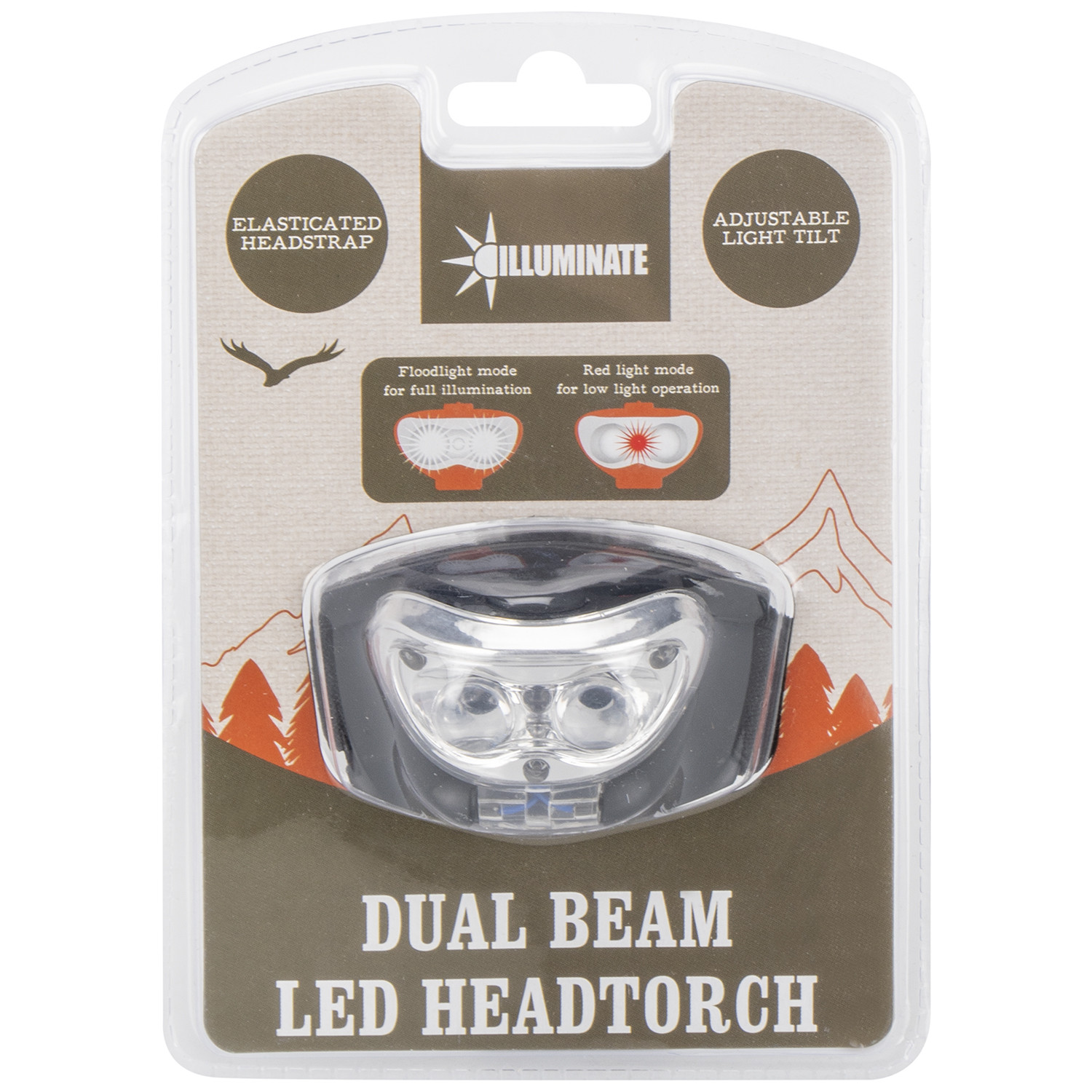 Illuminate Dual Beam LED Head Torch Image