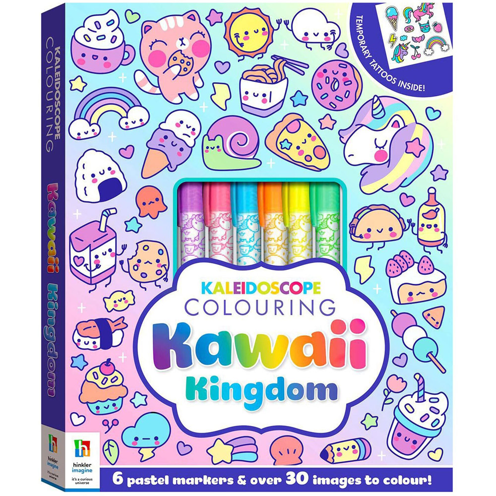 Hinkler Kaleidoscope Colouring Kawaii Kingdom Art Set Image
