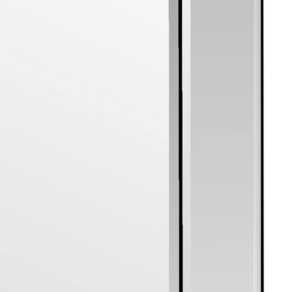 Horsley Modern All Glass Large Wall Mirror 137 x 108cm Image 7