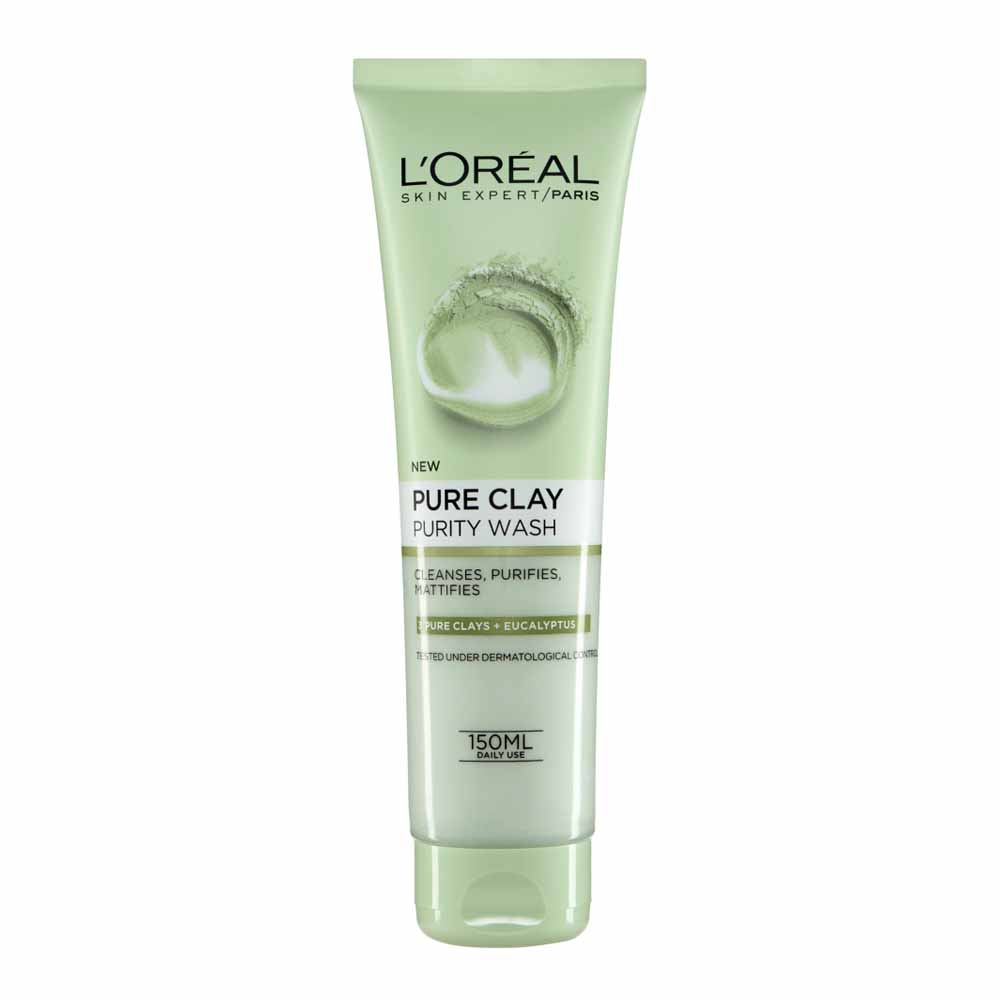 L'Oreal Paris Skin Expert Pure Clay Purity Wash Green 150ml Image 1