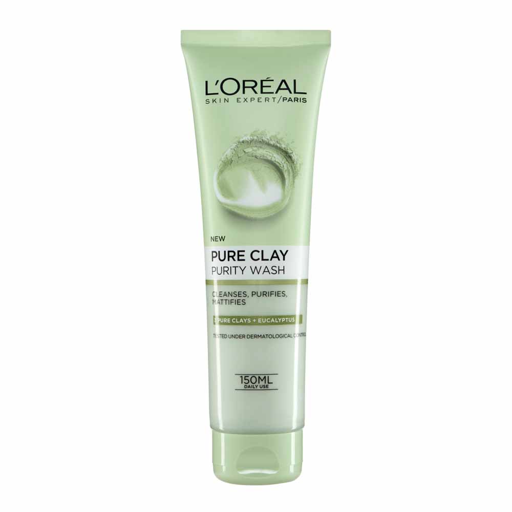 L'Oreal Paris Skin Expert Pure Clay Purity Wash Green 150ml Wilko