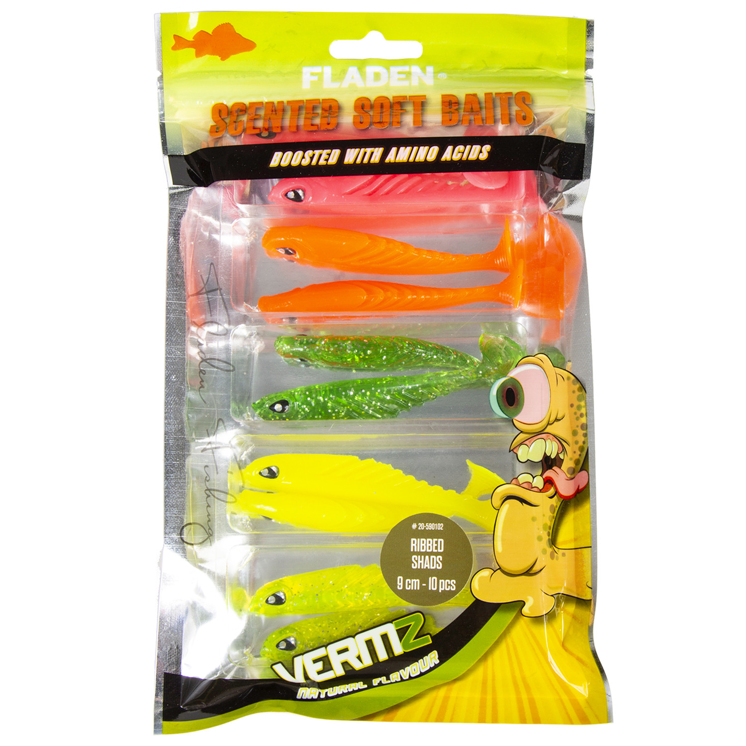 Vermz Scented Soft Ribbed Shads Image 1