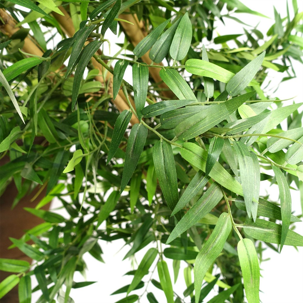 Leaf Oriental Bamboo Artificial Plant in Pot 4ft Image 2