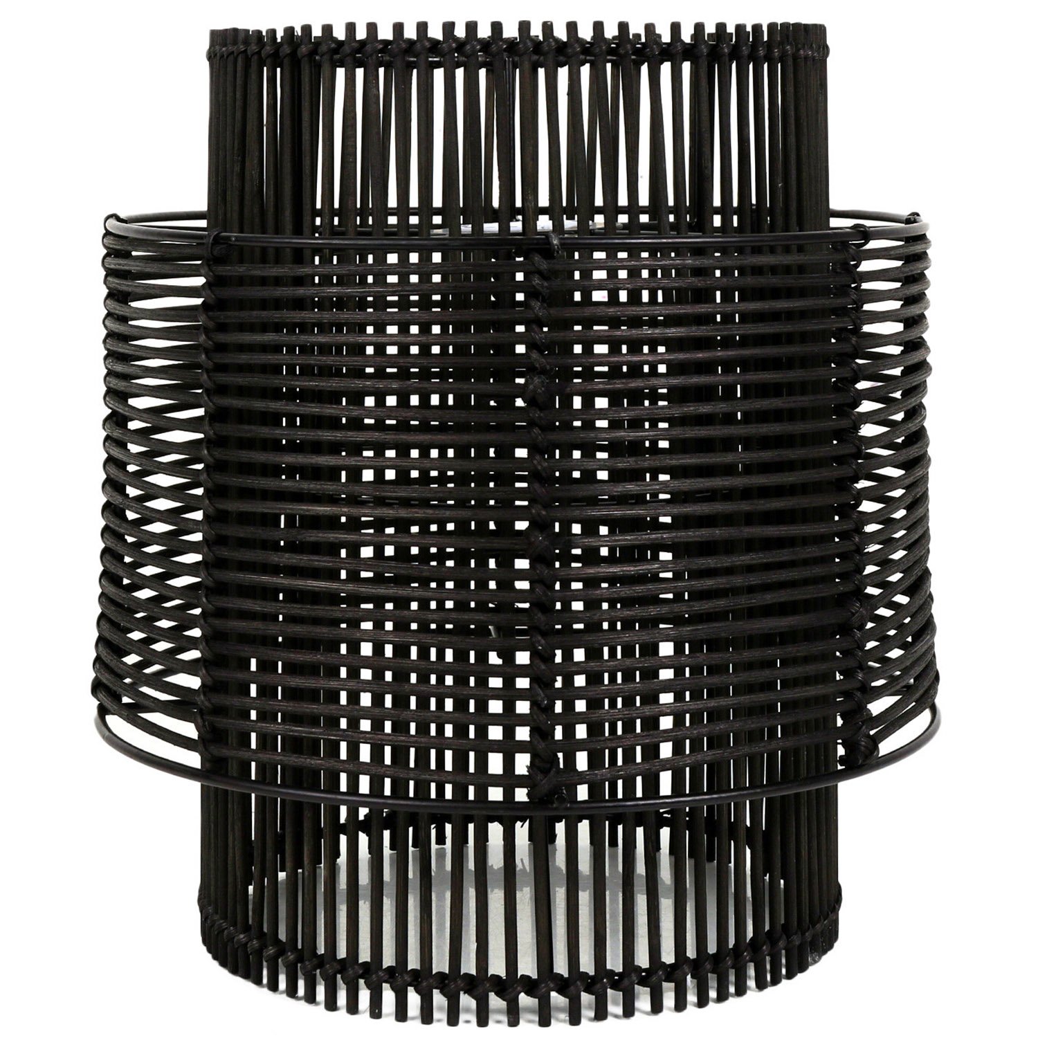 Barkby Black Rattan Lamp Shade Image