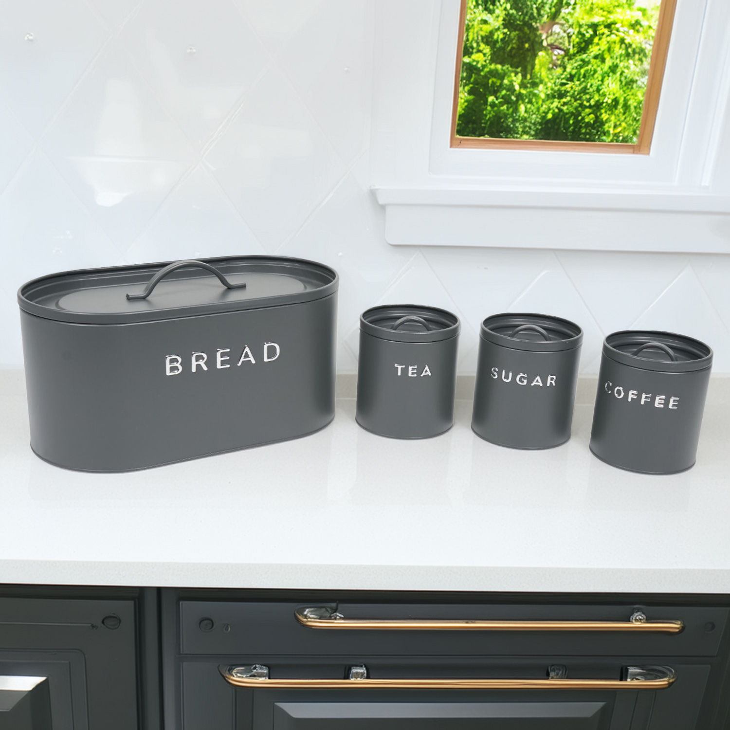 Typhoon 4 Piece Storage Set Grey Image 2