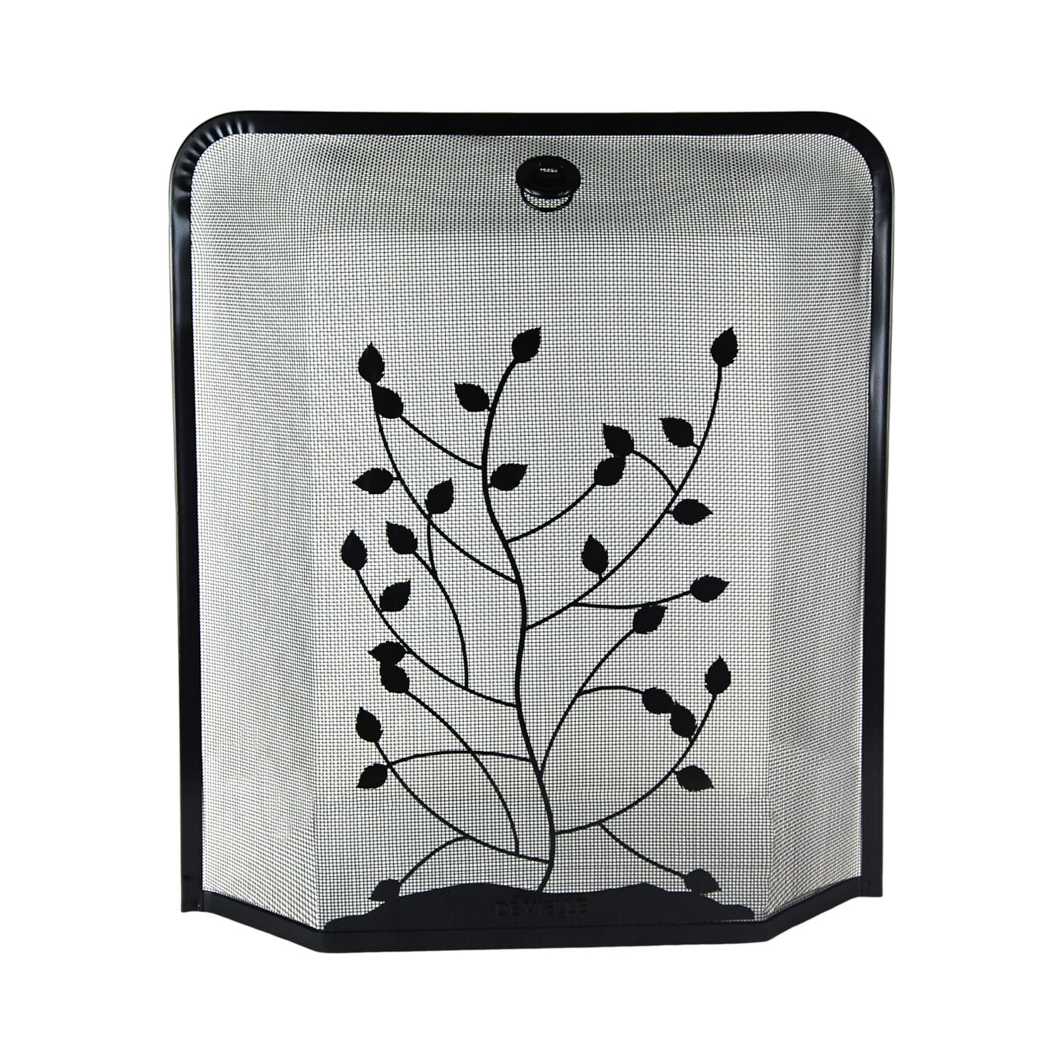 Rectangle Leaf Design Sparkguard - White and Black Image