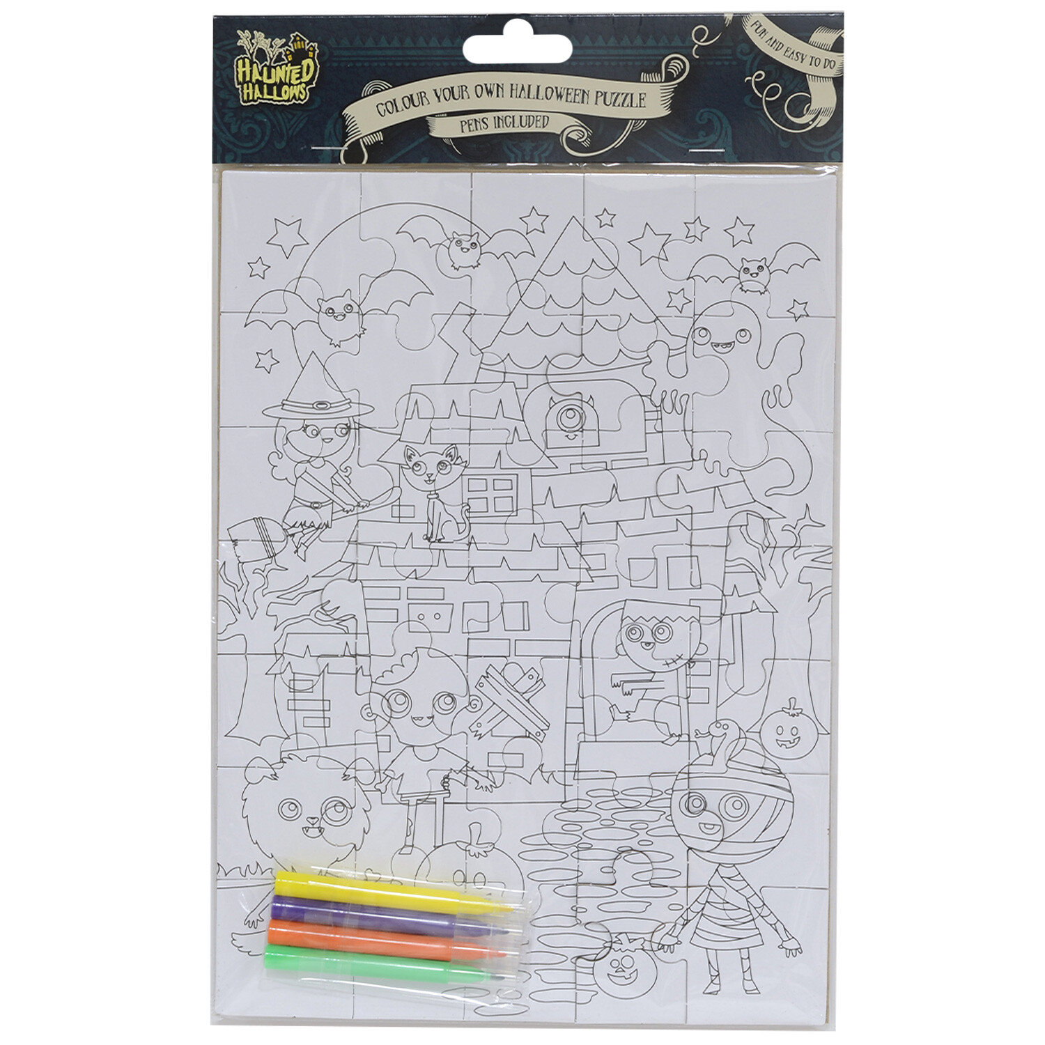 Halloween Puzzle and Pen Set Image