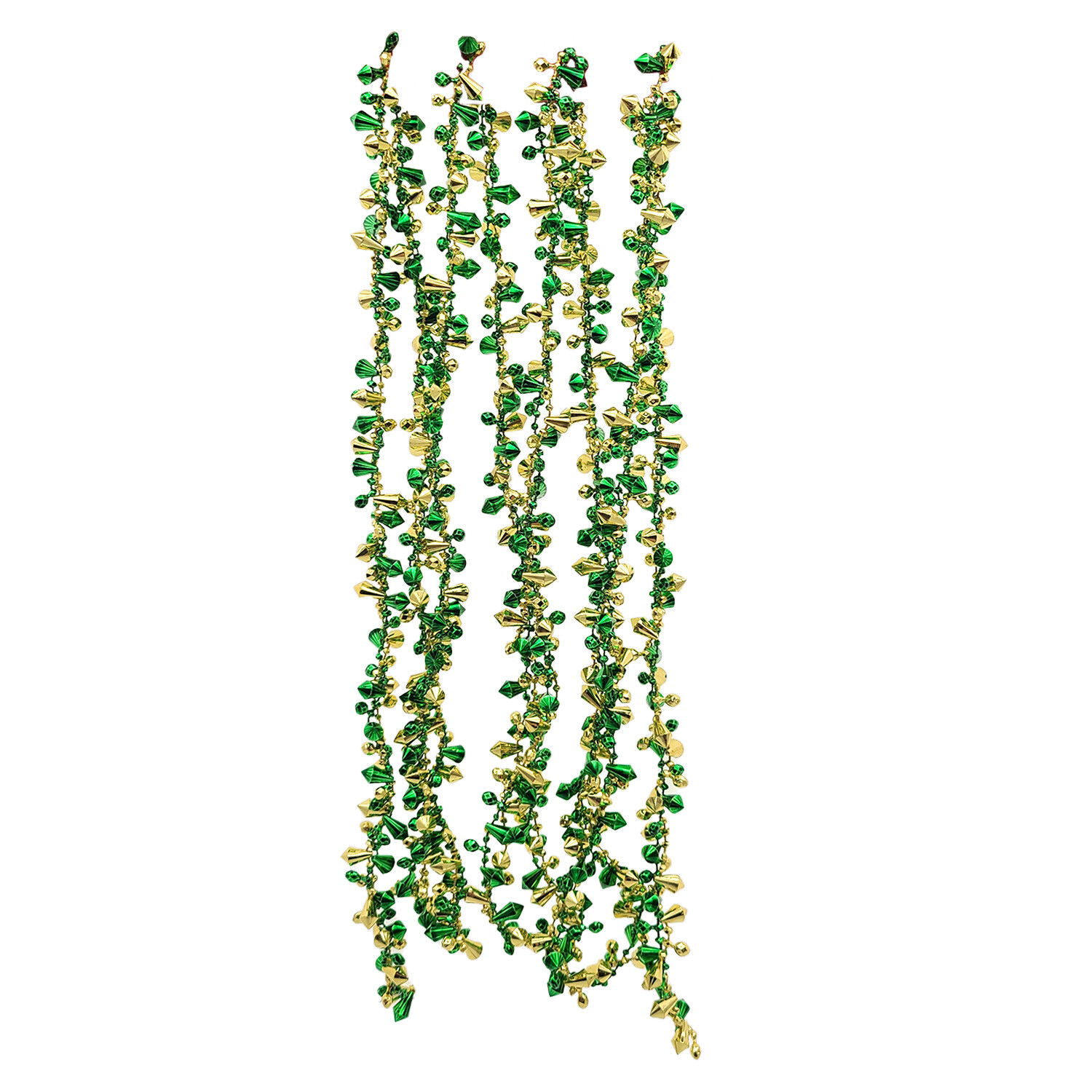 Royal Emerald Garland with Champagne and Green Beads Image
