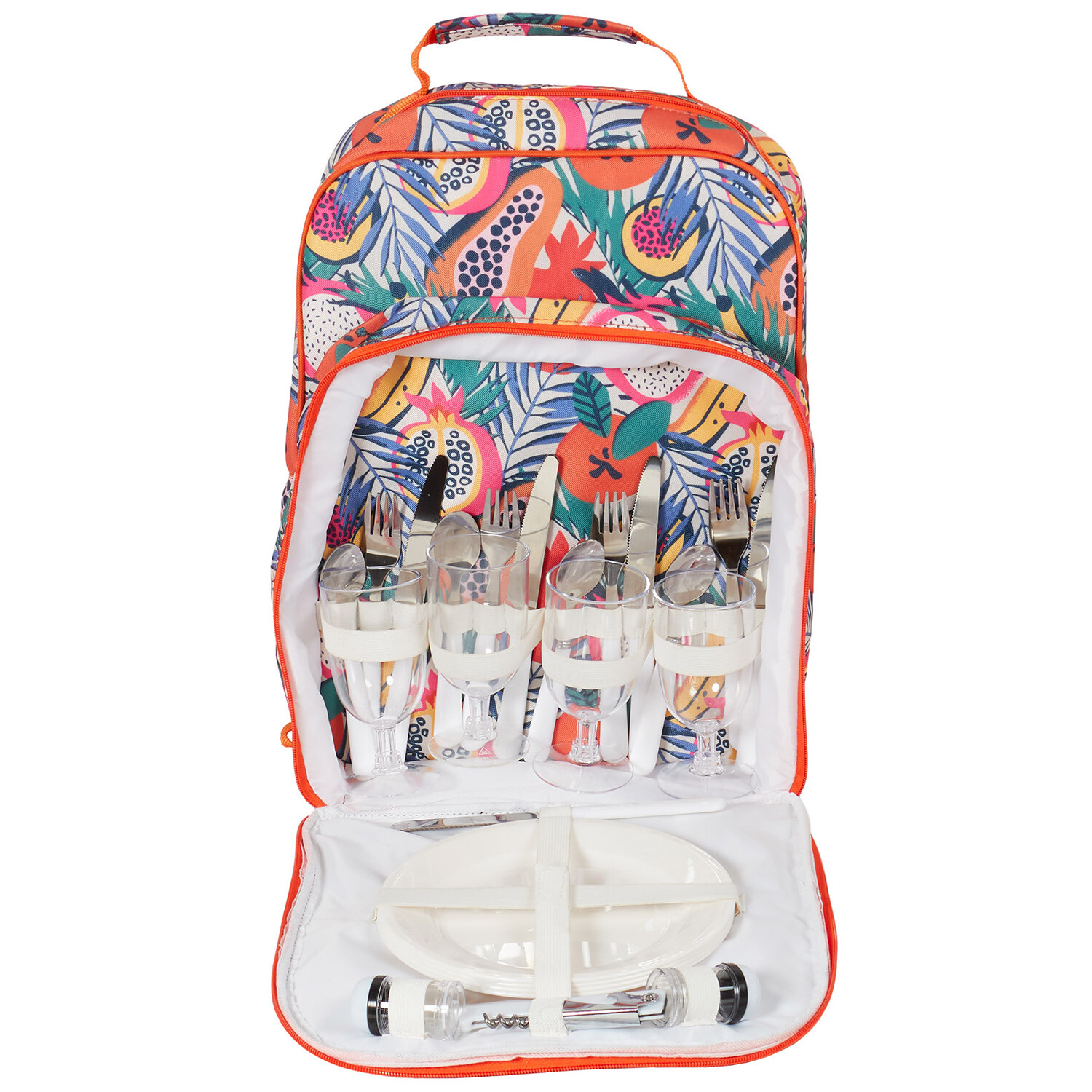 Honolulu Picnic Backpack - Orange Image 4