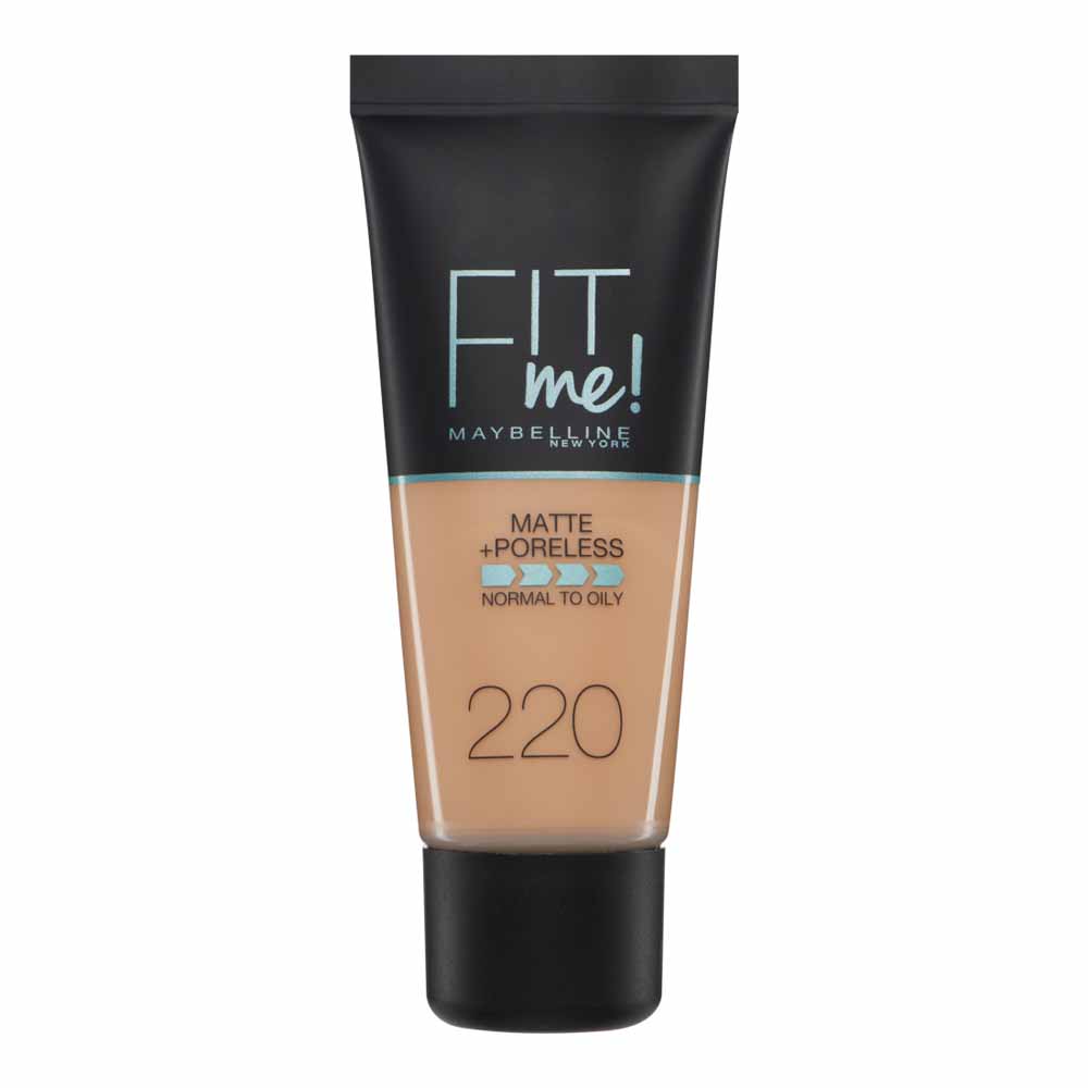 Maybelline Fit Me! Matte and Poreless Foundation Natural Beige 220 30ml Image 1