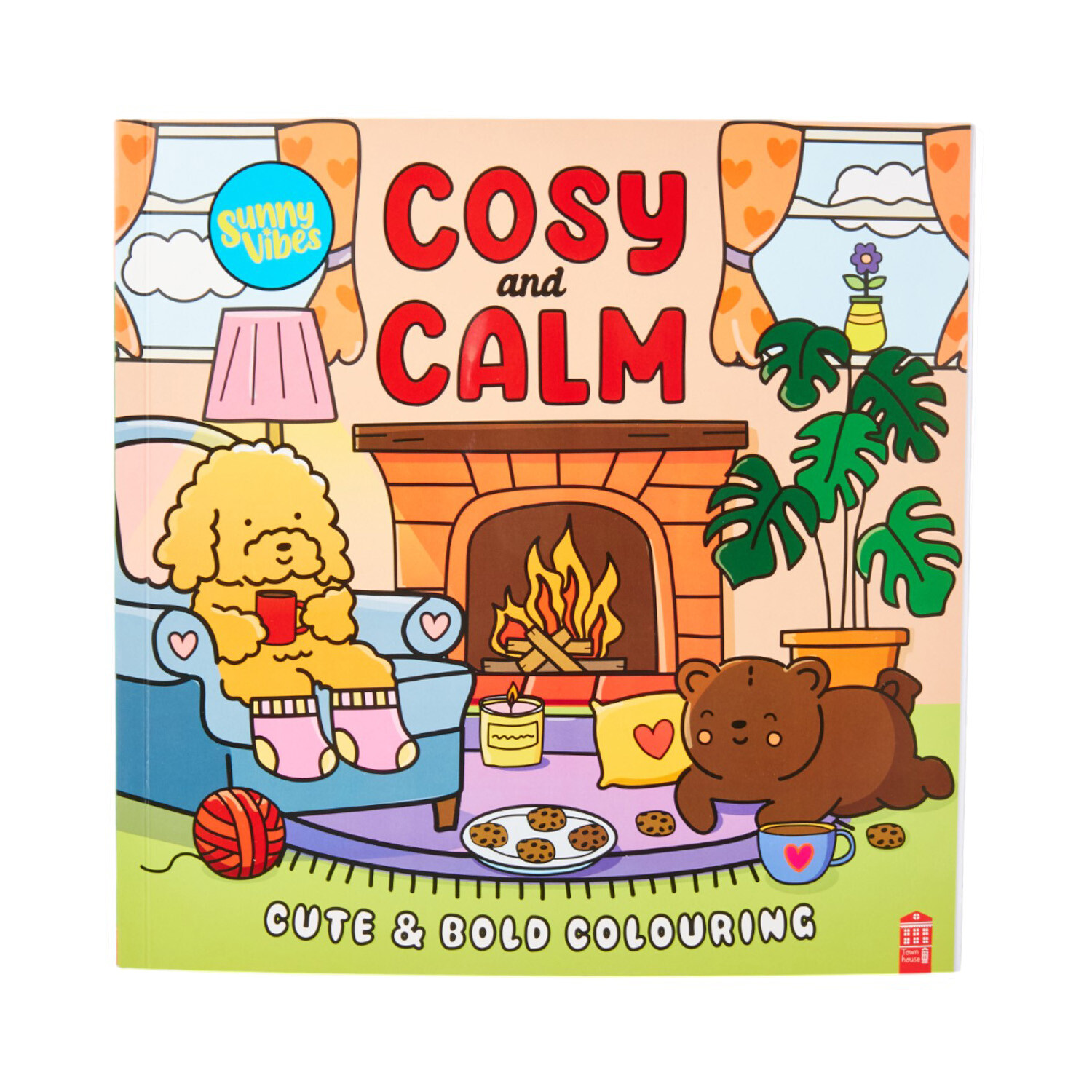 Cosy and Calm or Happy Street Colouring Book Image 1