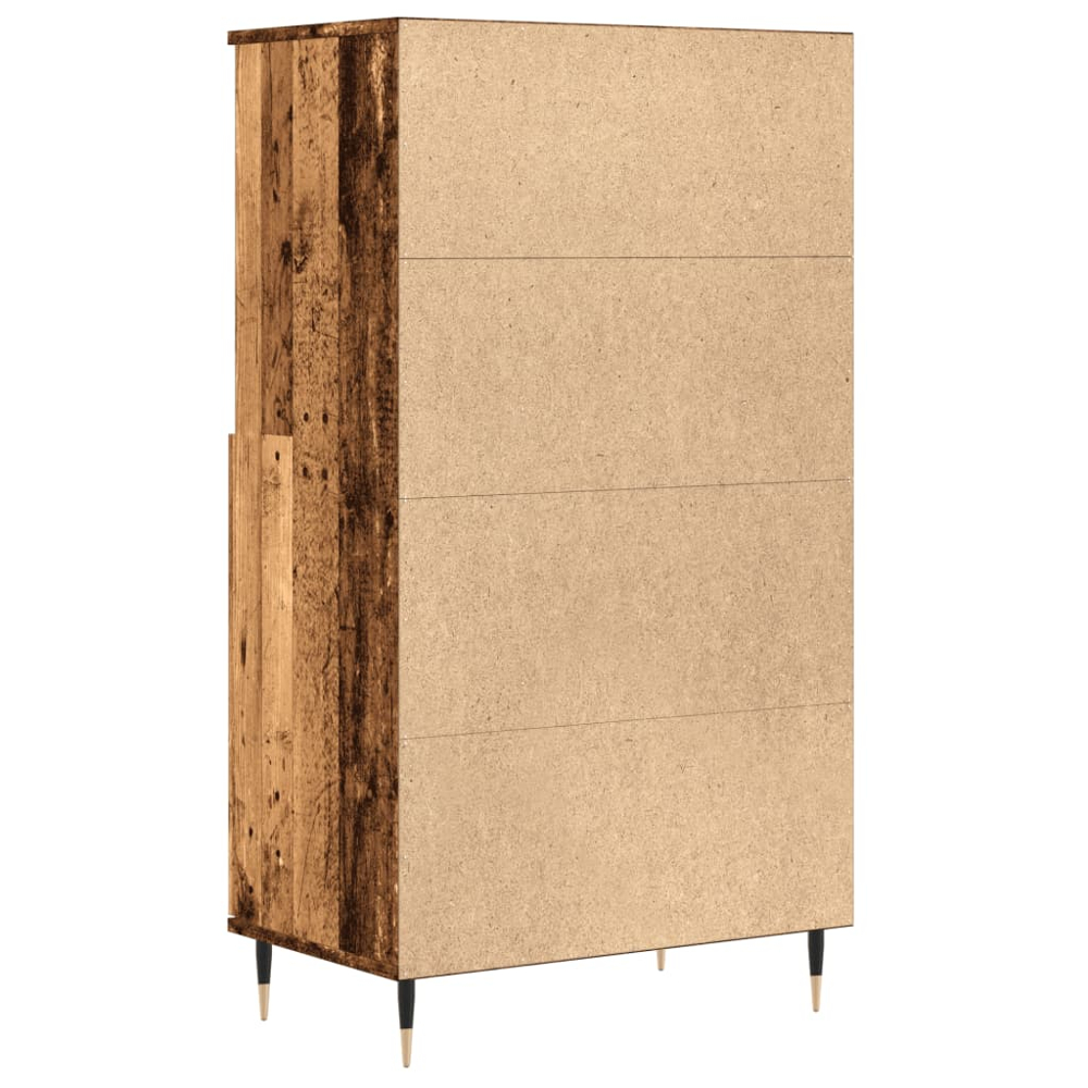 vidaXL 2 Door 2 Shelf Old Wood Highboard Image 7