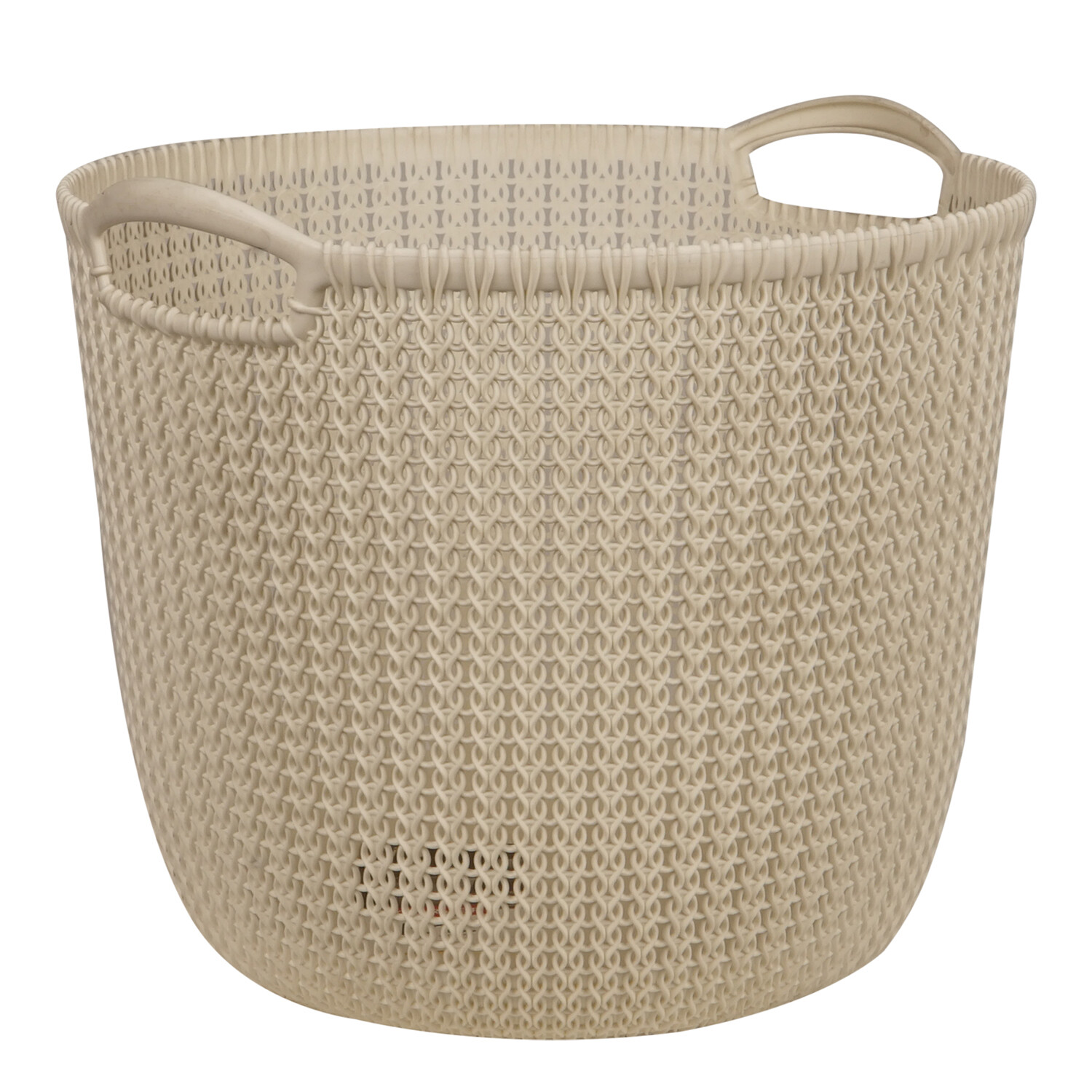 Curver Knit Round Basket Large 30L  - Oasis White Image