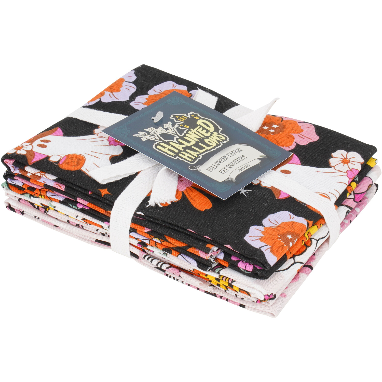 Halloween Fabric Fat Quarters Black Image 3