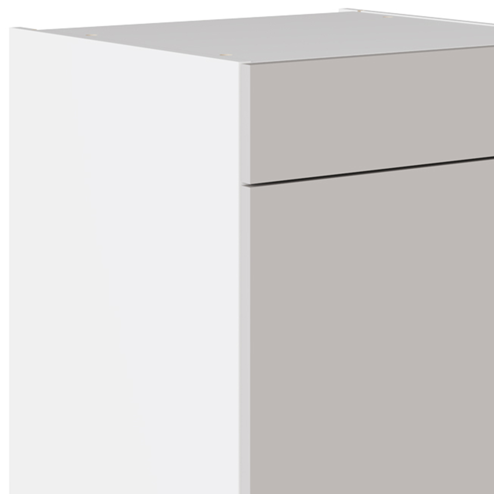 Kitchen Kit Slab Supermatt Light Grey Drawerline Base Cabinet 600mm Image 2